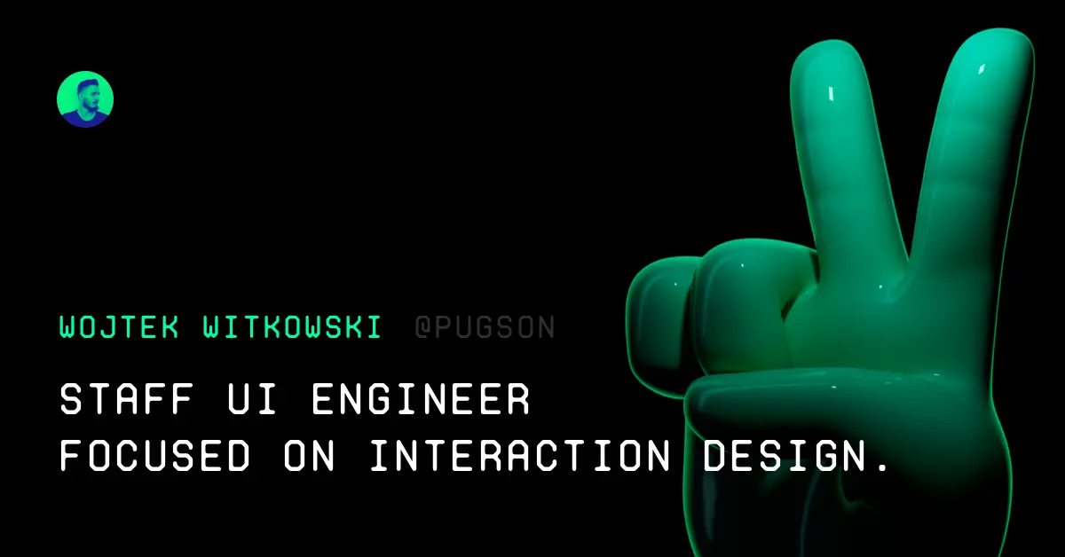 Preview of Wojtek Witkowski's website