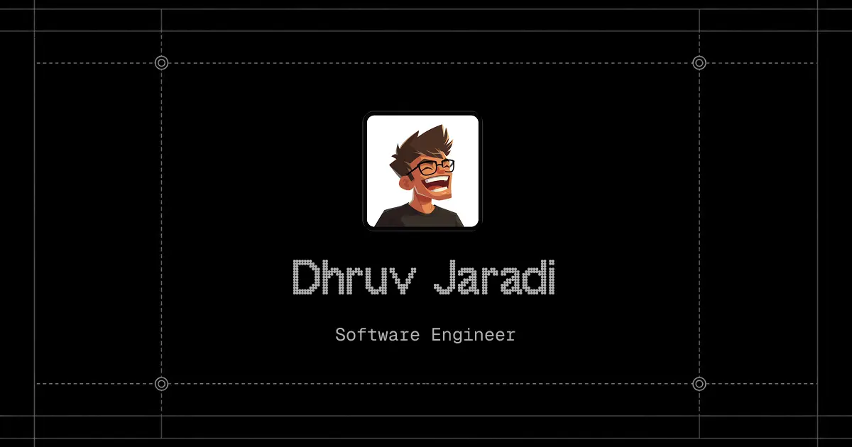 Preview of Dhruv's website
