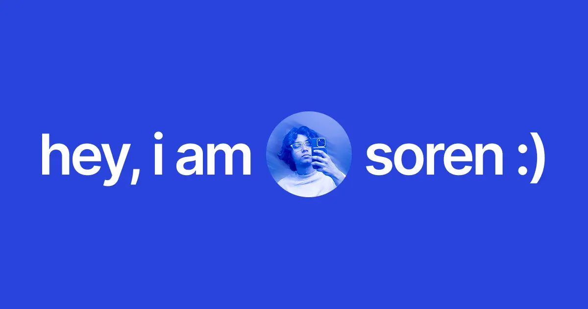 Preview of Soren Blank's website