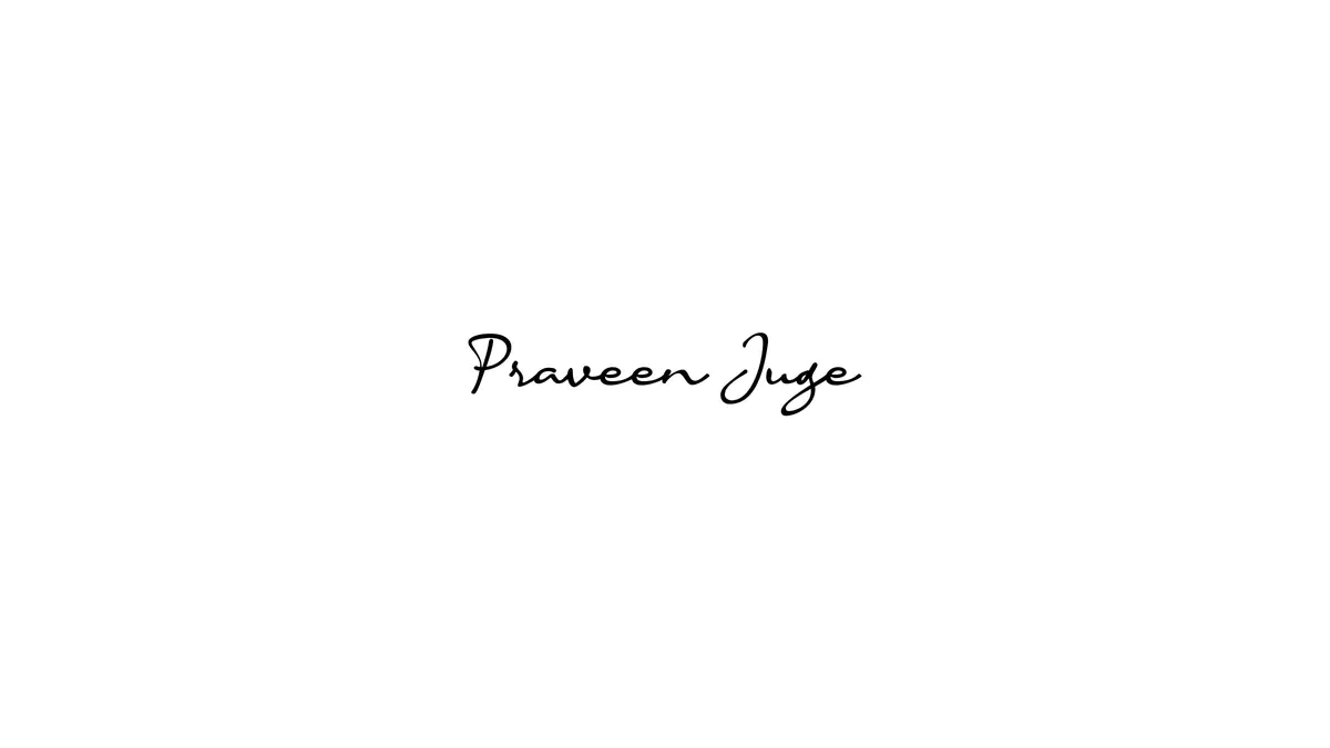 Preview of Praveen Juge's website