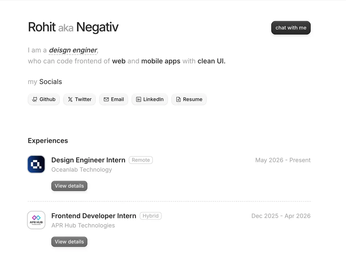 Preview of Rohit Mehta's website