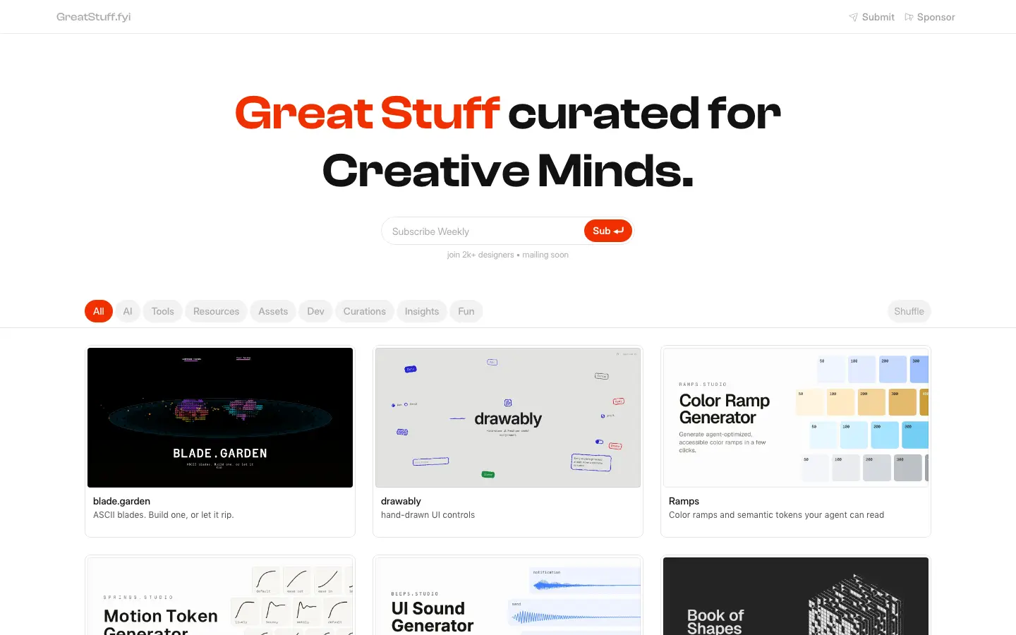 Screenshot of GreatStuff