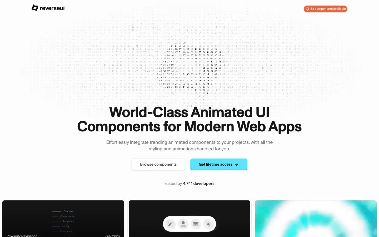 Screenshot of Reverse UI