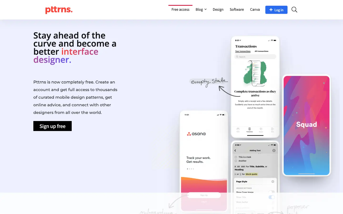 Screenshot of Pttrns