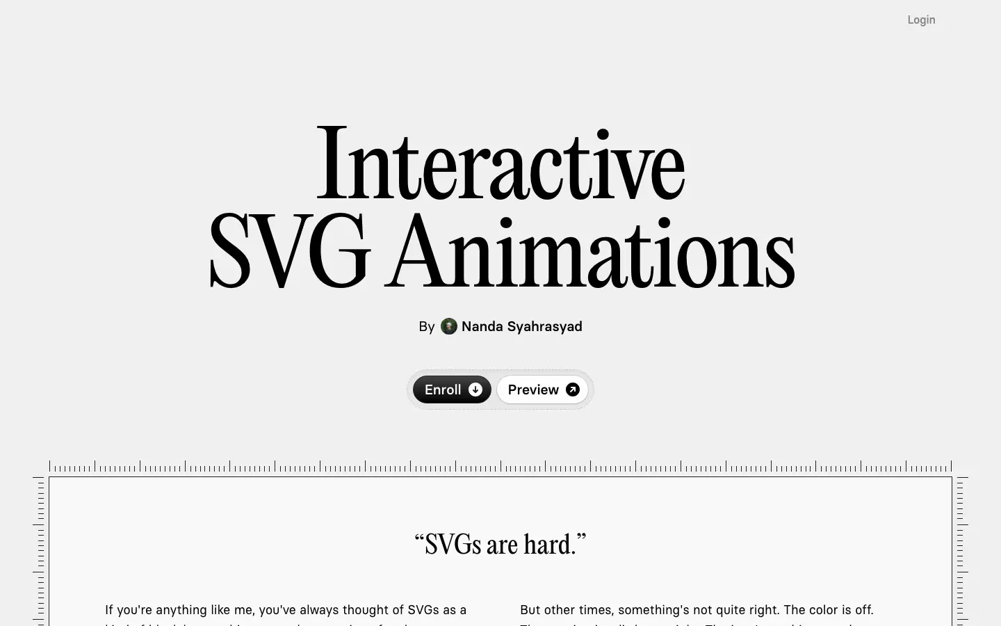 Screenshot of SVG Guide