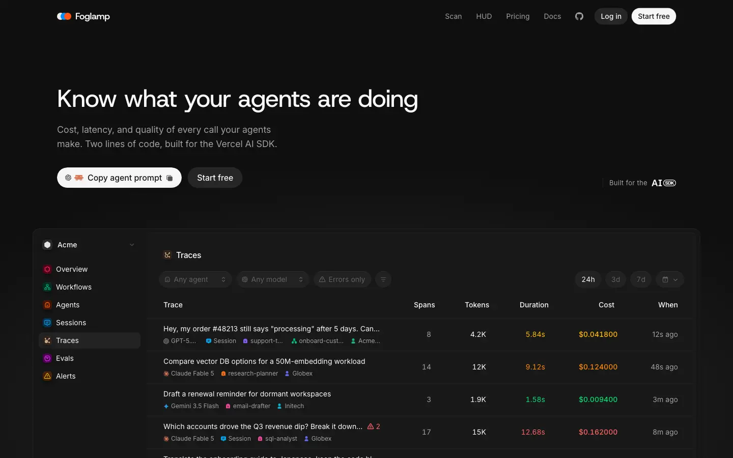 Screenshot of Foglamp