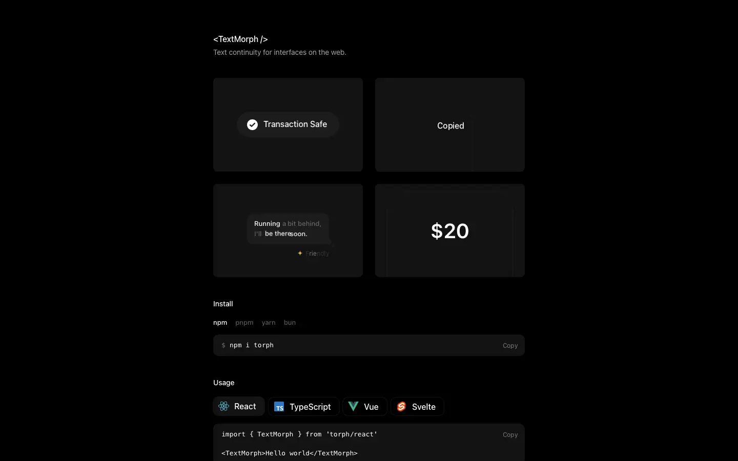 Screenshot of Torph