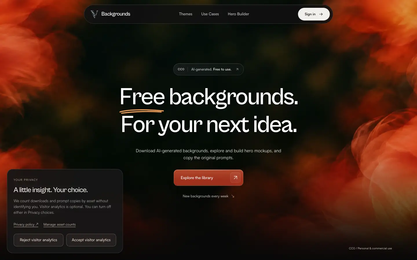 Screenshot of Venust Backgrounds