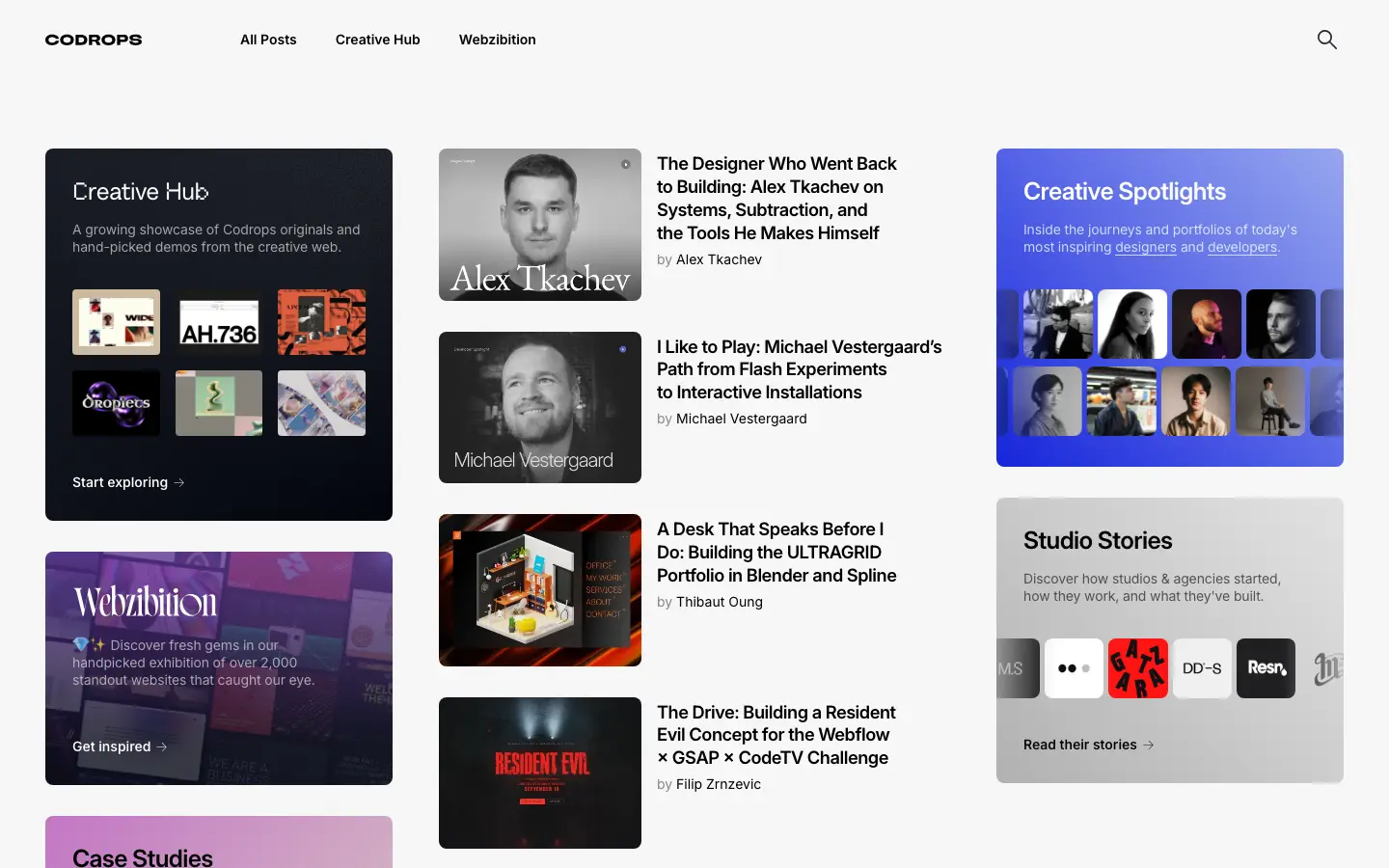 Screenshot of Codrops