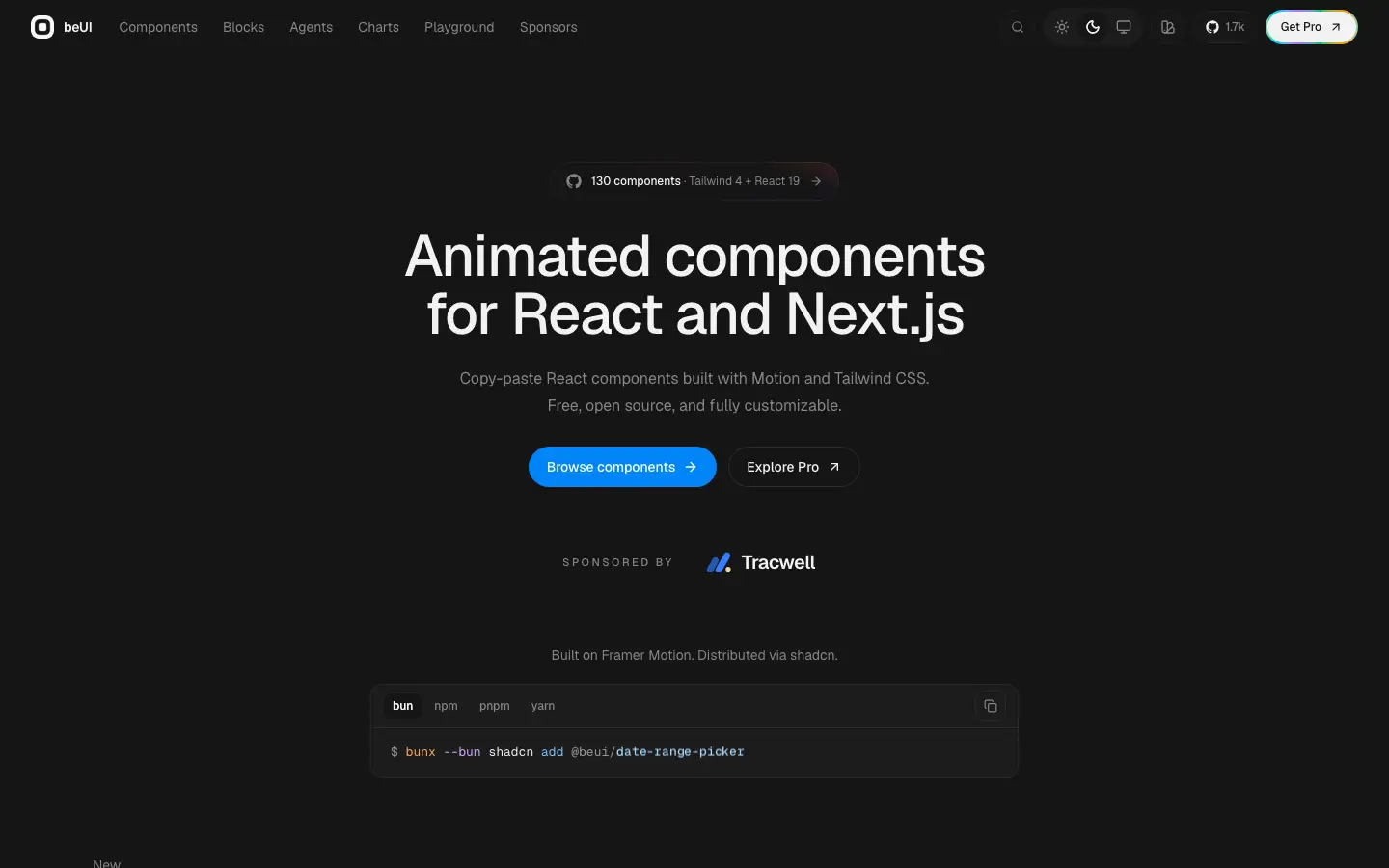 Screenshot of beUI
