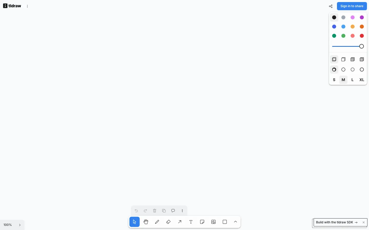 Screenshot of tldraw