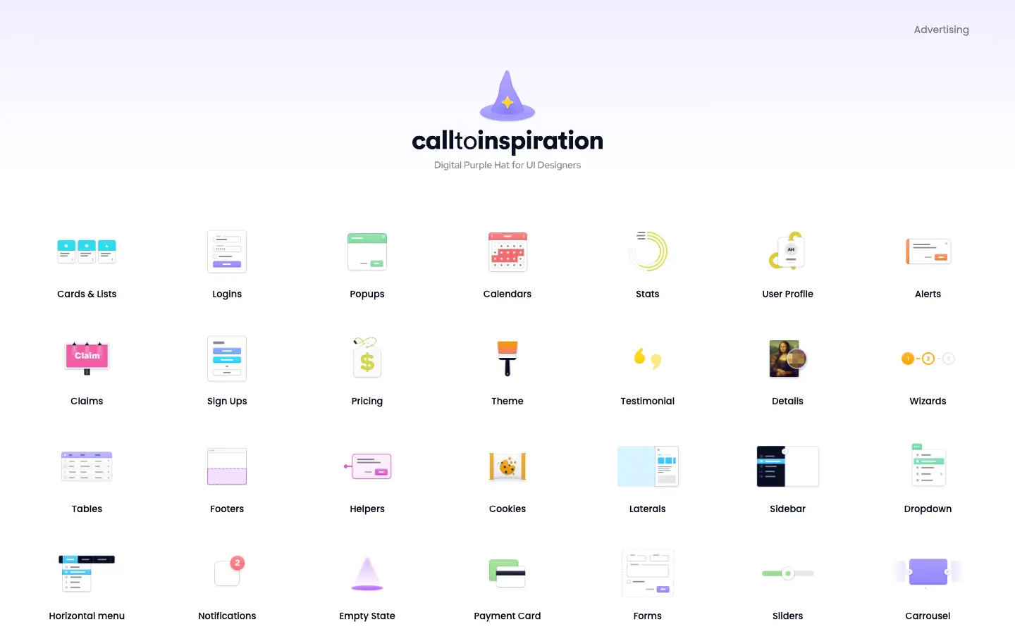 Screenshot of Call to Inspiration